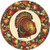 Thanksgiving Autumn Gold Paper Dessert Plates 12 Ct  Party Tableware