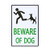 dojuneBeware of Dog Sign Outdoor RustFree Metal 8 X 12