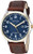 Sutton by Armitron Mens SU5015NVBN Date Function Easy to Read Brown Leather Strap Watch