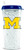 NCAA Michigan Wolverines 16oz Crystal Freezer Tumbler with Lid and Straw