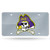 NCAA Rico Industries Laser Inlaid Metal License Plate Tag East Carolina Pirates