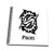 3dRose db2147113 Pisces Sign Mini Notepad 4 x 4