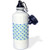3dRose Blue Peace Signs Abstract Inspirational Meditation Art Sports Water Bottle 21 oz White
