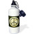 3dRose Sunshine love song words peace sign with zebra print Sports Water Bottle 21 oz White
