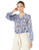 NICZOE Womens Falling Petals TOP Multi Extra Large