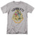 Popfunk Harry Potter Retro Hogwarts Logo T Shirt  Stickers Medium Heather Gray