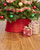 The Lakeside Collection Decorative Metal Christmas Tree Ring  Red