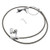 Transmission Kickdown Cable KitStainless Braided Kick Down Cable Replacement for Ford C6 Trans C6
