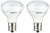 Sunlite R14/LED/N/E17/4W/D/27K LED R14 Reflector Floodlight 4W (25W Equivalent) Light Bulbs, Intermediate (E17) Base, 2700K, Warm White (2 Pack)