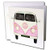 3dRose Pink Peace Sign 1960S Era Van  Greeting Cards 6 x 6 Set of 12 gc2548432