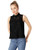 Jack by BB Dakota Juniors Up to Here Sleeveless lace top Black Extra Small