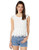BB Dakota Juniors at First Sight Peplum lace top Ivory Large
