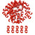 Jurxy Bike Cable Clips Rotating SHook Clips Cable Brake Gear Cable Hook Shift MTB Cycling Bicycle Housing Fixing Holder Guide 20PCS Red