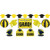Amscan "Congrats Grad!" Graduation Party Room Decorating Kit (10 Piece), Yellow/Black, One Size
