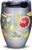 Tervis Yao Cheng  Citrus Stainless Steel Insulated Tumbler with Clear and Black Hammer Lid 12oz Silver