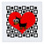 3dRose qs311924 I Love Dogs Minpin Miniature PinscherQuilt Square 12 by 12Inch