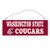 NCAA Legacy Washington State Cougars Rectangle Tin Sign One Size Stock