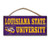 NCAA Legacy Lsu Tigers Wood Plank Hanging Sign 10x5 One Size Wood
