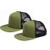 Marky G Apparel 5Panel Foam Front Trucker Cap OliveBlack OS