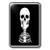 3dRose lsp250441 SKELETONS skull 2 black sign 1 Toggle Switch MultiColor