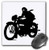 3dRose LLC 8 x 8 x 025 Inches Mouse Pad Man Riding Motorcycle mp382841