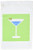 3dRose fl571111 Bright Blue Martini in Glass with OliveGreen Background Garden Flag 12 by 18Inch