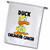 3dRose fl1144071 Duck Childhood Cancer Awareness Ribbon Cause Design Garden Flag 12 by 18Inch