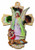 Italian Wooden Guardian Angel Wall Cross