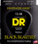 DR Strings Acoustic Guitar Strings Black Beauties  Black Coated 1356