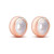 Rose Gold 2pcs Rubber Charm Stopper Spacer Bead 925 Sterling Silver for Charm Bracelets