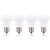 PACK OF 4BR14 R14 E17 LED Bulb 3W 30W equivalent 3000K Warm White CRI 85 Wide Flood Light Bulb for Ceiling fan 120 Beam Angle NotDimmable