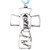 Dicksons Bless This Child Praying Little Boy 3 Inch Pewter Crib Cross