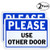 2 Pack Please Use Other Door Sign 10x 7 04 Aluminum Sign Rust Free AluminumUV Protected and Weatherproof
