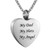 Norya Cremation Jewelry Urn Necklace for Ashes Stainless Steel Memorial Pendant My Dad My Hero My Angel
