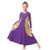 IBAKOM Girl Adult Prom Ballroom Dance Dresses Modern Smooth Waltz Tango Latin Competition Swing Skirt Lady Big Girl Christian Festivals Salsa Dancing Costumes PurpleGold 78 Years