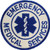 EMS Emergency Medical Service Logo  Patriotic Patches Embroidered Iron On Patch  375