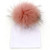 GZHILOVINGL Baby Toddler Bonnet Hat with Big Real Fur Pom Pom Kid Girl Spring Beanie