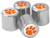 NCAA Clemson Tigers Metal Tire Valve Stem Caps 4Pack