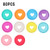 80PCS Plastic Mini Discs Book Binding Discs Multicolor Binding Ring Discs Binder Heart Rings Discs for Add Extra Pages Notes or Artwork 2