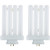 FML Compact Fluorescent 27W Quad Tube Light Bulbs, 6500K Daylight Like Light, GX10Q-4 Base, (2 Pack)