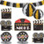 Amscan Hollywood Movie Themed Party Decorating Kit (10 Piece), Black/Gold/Silver, 15.5 x 10.8