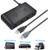 Gamecube Adapter, Gamecube Controller Adapter Switch with Turbo and Home Buttons, Wii U Gamecube Controller Adapter Switch for Switch/Wii U & PC with 4 Slots,