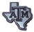 MVP Accessories Texas AM Premier StateShaped Chrome Metal Auto Emblem