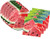 Watermelon Fun Summer Seeds Party Supply Bundle for 16 Guests - Includes Plates and Napkins