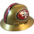 MSA 10194781 NFL VGard Full Brim Hard Hat San Francisco 49ers