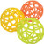 Constructive Playthings Set of Three 6 Diam Grab Balls for Ages 12 Months and Up