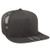 Otto Square Flat Visor SNAP 5 Panel Mesh Back Trucker Snapback Hat  Char Gray
