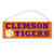 NCAA Legacy Clemson Tigers Rectangle Tin Sign One Size Stock