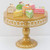 URANMOLE Antique Gold Metal Cake Stand Round Cupcake Stands Wedding Birthday Party Dessert Cupcake PedestalDisplayPlate 12in