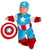 Princess Paradise Baby Boys Marvel Captain America Costume As Shown 36M